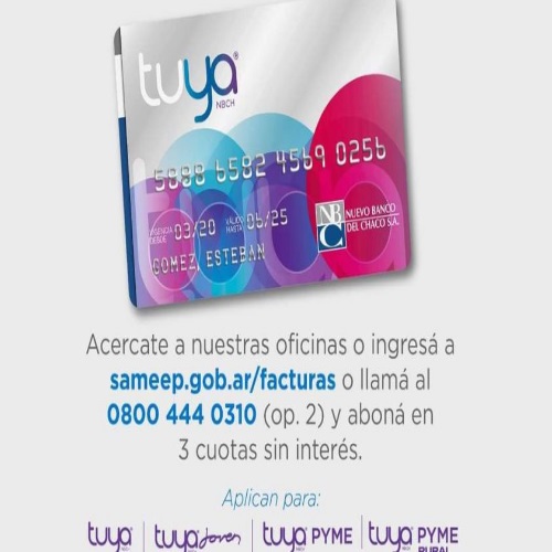 SAMEEP extiende el pago en cuotas sin inter s con tarjeta Tuya